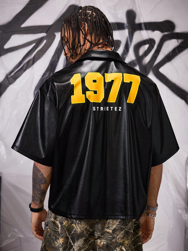 1977 FAUX LEATHER SHIRT